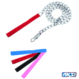 Cadena Para Perro Aksi Correa Negra 3.5mm X 1.20m